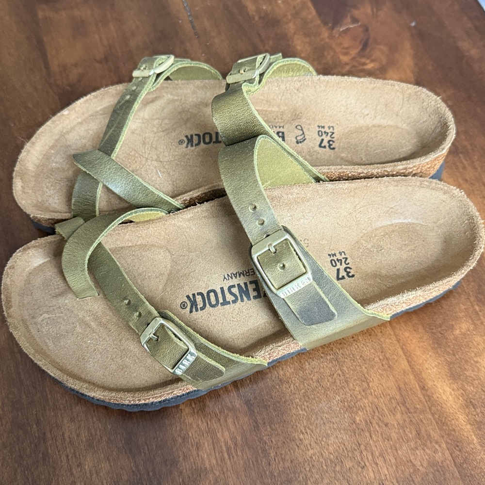 New Birkenstock Mayari olive green